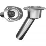 Mate Series Stainless Steel 30° Rod & Cup Holder - Open - Oval Top - C2030ND