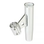 Lee's Tackle Lee's Clamp-On Rod Holder - Silver - Vertical Mount - Fits 2.375" O.D. Pipe - RA5005SL