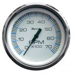 Faria Beede Instruments Faria Chesapeake White SS 4" Tachometer - 7,000 RPM (Gas - All Outboards) - 33817