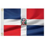 Taylor Made Dominican Republic Flag 12" X 18" Nylon - 93070