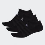 Adidas Meias de Cano Baixo Acolchoadas - 3 pares Black / Black / Black 34-36 - DZ9385-34-36