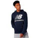 New Balance Sweatshirt Essentials Stacked Logo Pullover Hoodie S - MT03558-ECL-S