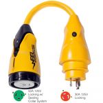 Marinco P30-503 EEL 50A-125V Female to 30A-125V Male Pigtail Adapter - Yellow - P30-503