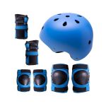 Conjunto de Proteção p/Patins, Skate, Bicicleta Tamanho M Azul