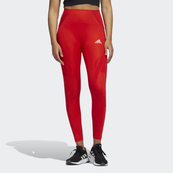 Adidas Leggings 7/8 HIIT Lux TLRD Vivid Red XS - H50401-XS