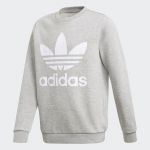Adidas Sweatshirt Trefoil Medium Grey Heather 164 - GD2709-164