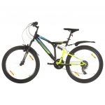Bicicleta de Montanha 21 Velocidades Roda 26&quot; 49 cm Preto