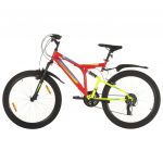 Bicicleta de Montanha 21 Velocidades Roda 26" 49 cm Vermelho