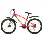 Bicicleta de Montanha 21 Velocidades Roda 26" 42 cm Vermelho
