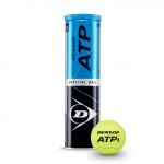 Dunlop Frasco de 4 Bolas de Ténis ATP Tour Amarelo