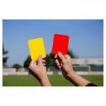 Powershot Cartões de Árbitro Futebol (pack 2 unidades amarelo e vermelho)