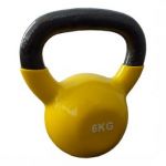 Kettlebel Vinil 6Kg Amarelo