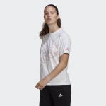 adidas T-Shirt (Unissexo) White / Hazy Rose M - GM5573-M