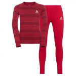Odlo Conjunto Térmico Eco Vermelho / Grená 2 Anos