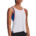 Under Armour Camisola sem Mangas 2 in 1 Knockout 1371137-100 XS Branco