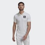 Adidas Polo de Ténis HEAT.RDY FreeLift Paris White / Pulse Lime S - HC7698-S