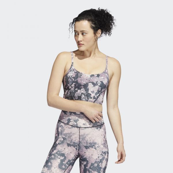 Sutiã adidas Marimekko Aeroknit Long Line preto