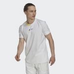 adidas T-Shirt Masculina Elástica London White / Impact Yellow S - HC8541-S