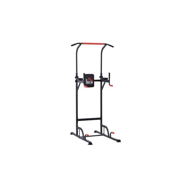 Torre De Ejercicios HOMCOM - Estación Multifunción Con 7 Alturas, Soporta 120 Kg