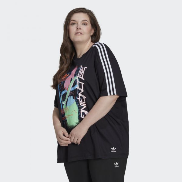 Adidas T-Shirt (Plus Size) Black 3X - HT3765-3X