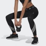 Adidas Leggings Femininos 3-Stripes Techfit Black S - HF6684-S