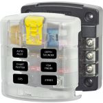 Blue Sea Systems Blue Sea 5028 6-Gang Fuse Block ST ATO/ATC with Cover - BSS5028