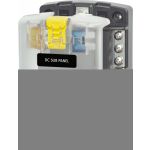 Blue Sea Systems Blue Sea 5025 6-Gang Fuse Block ST ATO/ATC Negative Bus and Cover - BSS5025