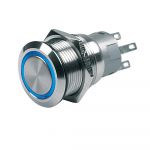 BEP Marine BEP Push-Button Switch 12V Momentary On/Off - Blue LED - 80-511-0004-00-BEP