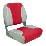 Springfield Marine Springfield Economy Multi Color Folding Seat Grey/Red - 1040655-SPR