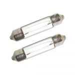 Perko 12V 10 Watt Bulbs 2/Card Double End Festoon - 0071DP0CLR-PER