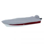 Carver by Covercraft Carver Performance Poly-Guard Styled-to-Fit Boat Cover f/15.5' V-Hull Side Console Fishing Boats - Grey - 72215P-10-CAR