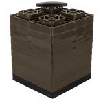 Camco FasTen Leveling Blocks w/T-Handle - 2x2 - Brown *10-Pack - 44521-CAM