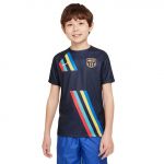 Nike T-shirt Fcb Y Nk Top Ss Pm Aw dn4025-452 XL Azul