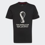 adidas T-Shirt Oficial FIFA World Cup 2022(TM) Black 164 - HD6386-0004