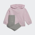 Adidas Fato de Treino com Capuz em Fleece Clear Pink / Clear Pink 92 - HR5857-0006