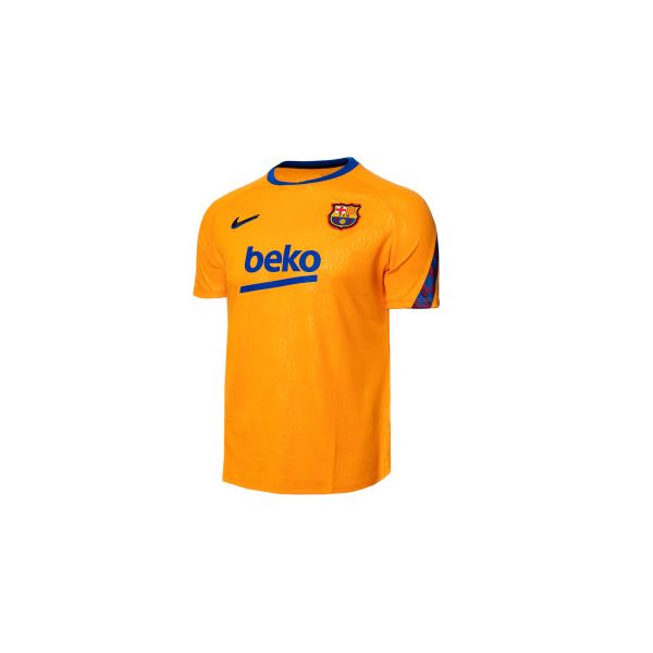 Nike 2021-2022 Barcelona Pre-Match Jersey (Orange)