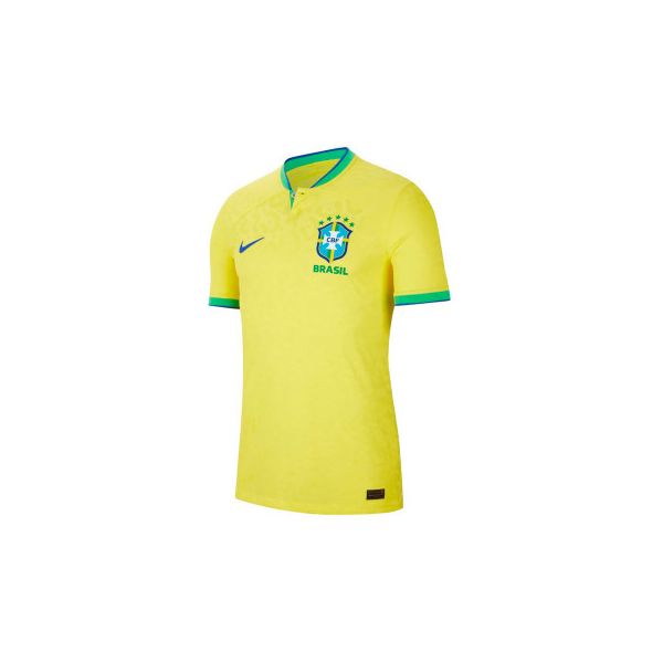 Nike Camisola Brasil Primeiro Equipamento Match Mundial Qatar 2022 Dynamic  Yellow-Green Spark-Paramount Blue M