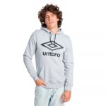 Umbro Sweatshirt Logo Hoodie Grey Marl-Black S - 65835U-B43-S