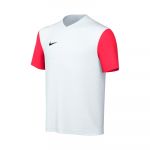 Nike T-shirt Tiempo Premier II m/c Jr White-Bright crimson 164 cm - DH8389-101-164 cm