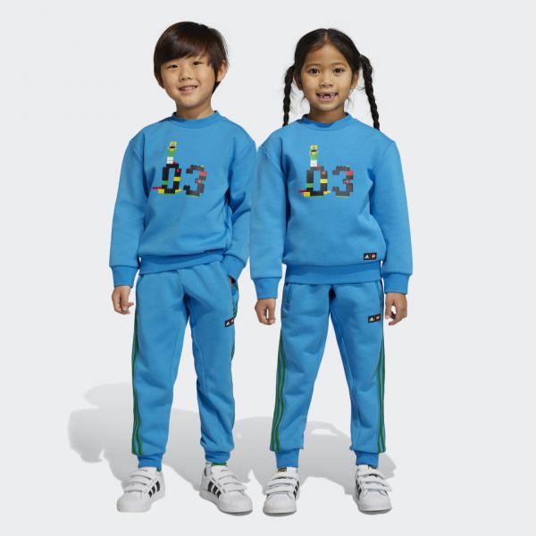 Adidas Conjunto de Sweatshirt e Calças x Classic LEGO® Bright Blue