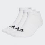 Adidas Meias de Cano Baixo Sportswear - 3 pares White / Black 40-42 - HT3469-0005