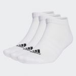 adidas Meias de Cano Baixo Acolchoadas Sportswear - 6 pares White / Black 40-42 - HT3433-0003
