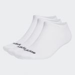 Adidas Meias de Cano Baixo - 3 pares White / Black 43-45 - HT3447-0005