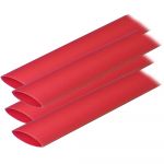 Ancor Adhesive Lined Heat Shrink Tubing (ALT) - 3/4"" x 12"" - 4-Pack - Red - 306624-ANC