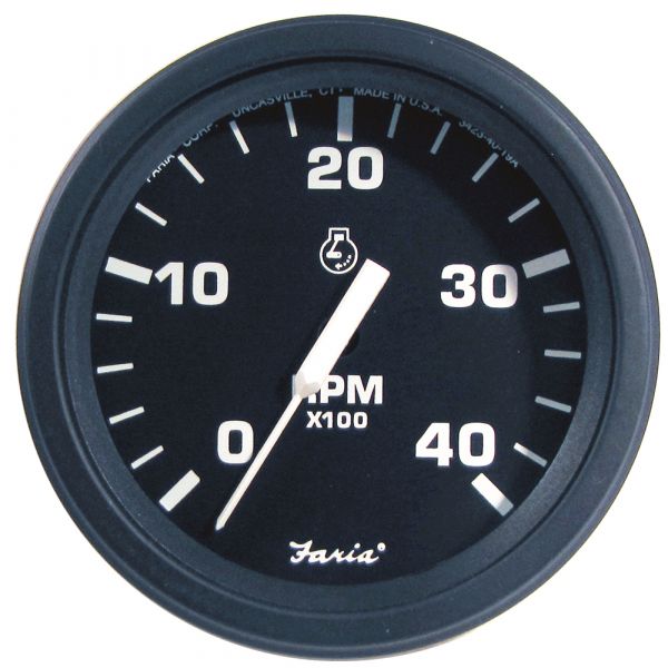 Faria Beede Instruments Faria Hd 4"" Tachometer (4000 Rpm) Diesel (Mech ...