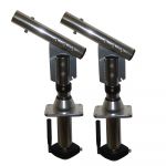 Lee's Tackle Lee'S Sidewinder Bolt-On Mount Lay-Down Version Silver (Pair) - SW9300-LEE