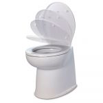 Jabsco 17"" Deluxe Flush Fresh Water Toilet W/Soft Close Lid - 58040-3012-JAB