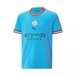 Puma Camisola Manchester City FC Primeiro Equipamento 2022-2023 Jr Azul Claro- Vermelho Intenso 176 cm - 765713-01-176 cm