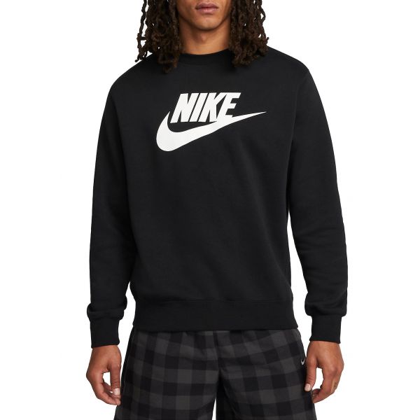 Nike Sportswear Club Fleece Men's Crewneck Sweatshirt, Black, M