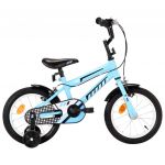 Bicicleta de Criança Roda 14" Preto e Azul - 92177